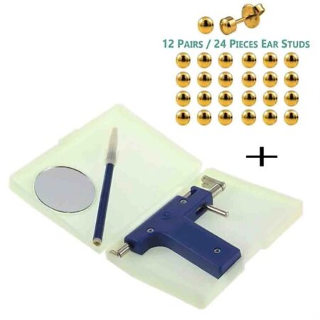 Professional Stainless Steel Ear Nose Body Piercing Kit ( 24 Shots)