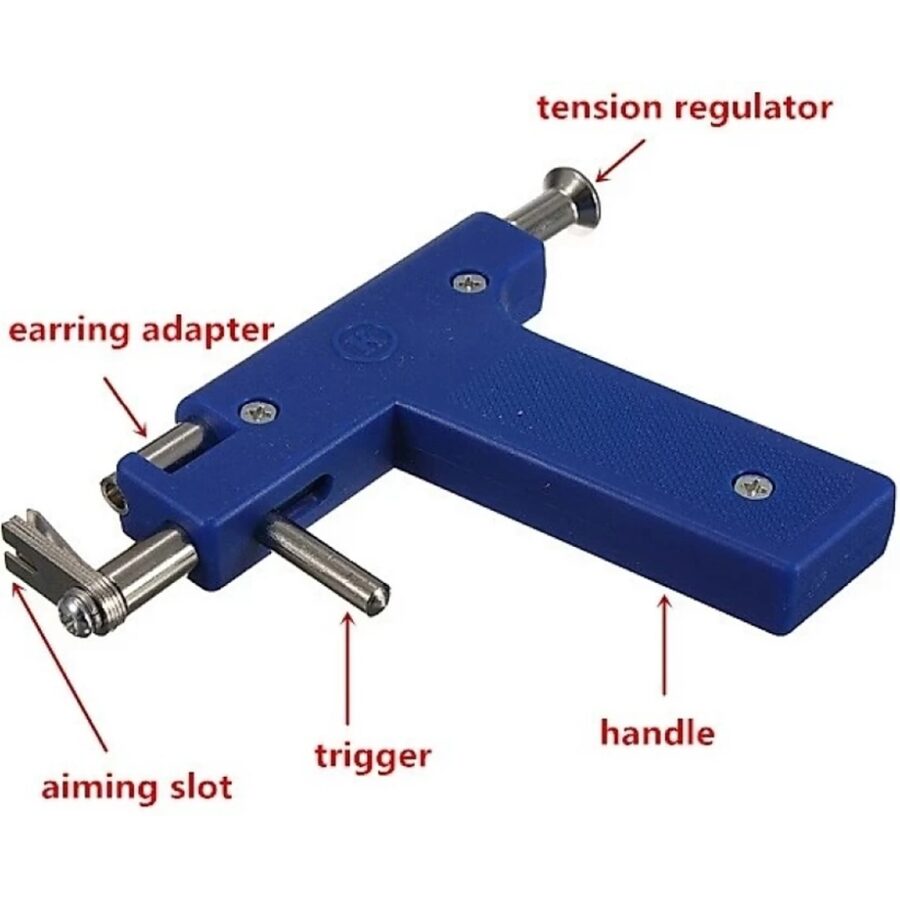 Professional Stainless Steel Ear Nose Body Piercing Kit ( 96 Shots) - Image 4