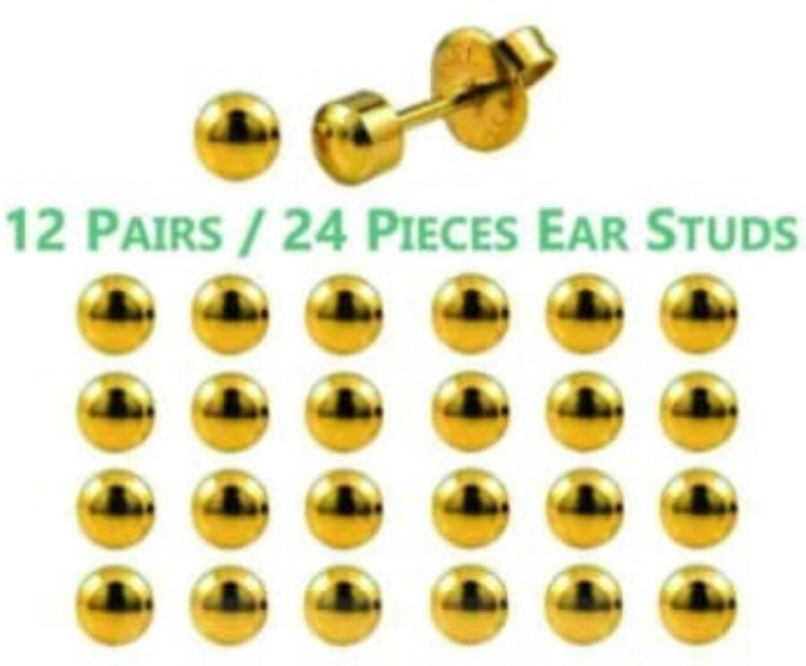 Professional Stainless Steel Black Ear Nose Body Piercing Kit ( 24 Shots) - Image 2
