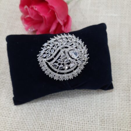 CZ American Diamond Finger Ring (White)