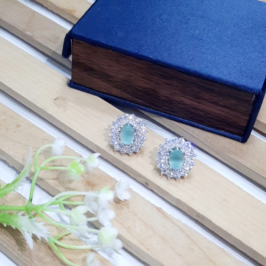 Eden Ear Studs (Pastel Greeny)
