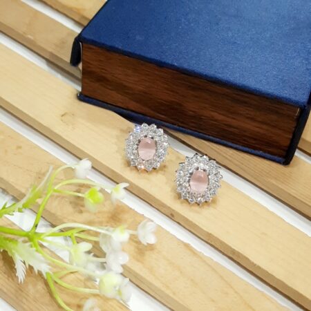 Eden Ear Studs (Pastel pink)
