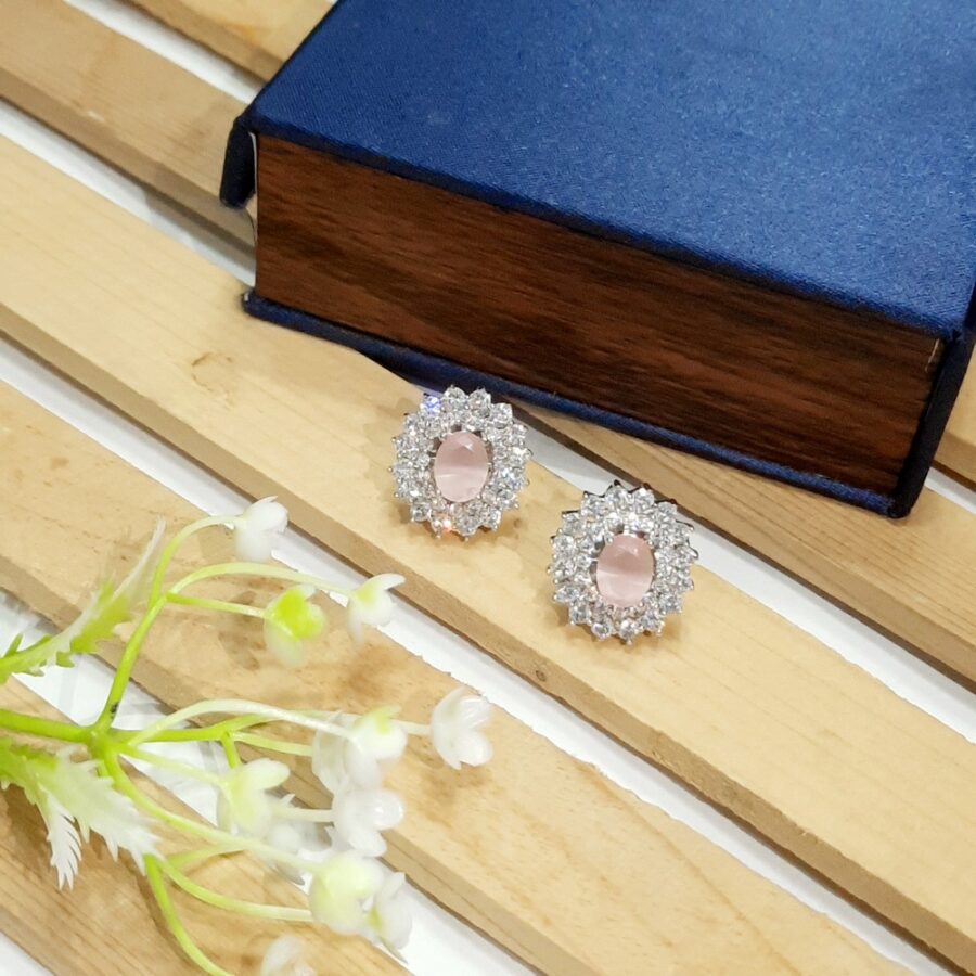 Eden Ear Studs (Pastel pink)