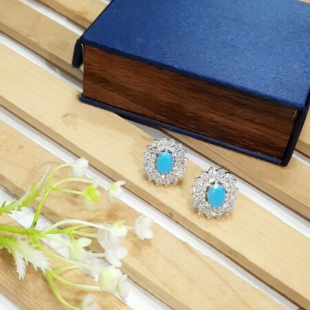 Eden Ear Studs (Turquoise Blue)